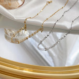 925 Silver Love Necklace Heart Clavicle Chain Choker