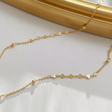 925 Silver Love Necklace Heart Clavicle Chain Choker