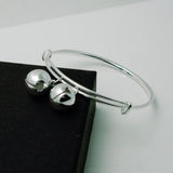 925 Silver Lucky Little Bell Bracelet Girl Anklet Fine Jewelry For Women