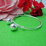 925 Silver Lucky Little Bell Bracelet Girl Anklet Fine Jewelry For Women