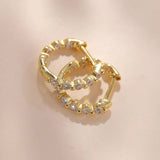 925 Silver Mini Hoop Earrings with Zircon - Classic Ladies Jewelry