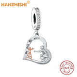 925 Sterling Silver My Dad My Hero Heart Pendant Necklace Jewellery