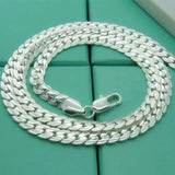 925 Sterling Silver 5MM Flat Snake Link Chain Necklace