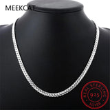 925 Sterling Silver 5MM Flat Snake Link Chain Necklace