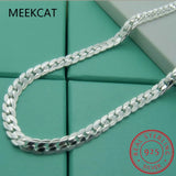 925 Sterling Silver 5MM Flat Snake Link Chain Necklace