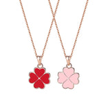 925 Silver Necklaces Sweet Temperament Four Clover Pendant