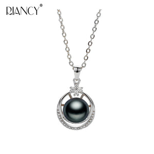 925 Silver Pearl Pendant Necklace Women