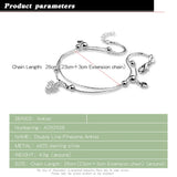 925 Silver Pinecone Anklet Double Line Foot Ornaments