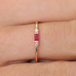 925 Silver Emerald Zircon Ring for Women - Charm Jewelry Gift