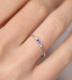 925 Silver Emerald Zircon Ring for Women - Charm Jewelry Gift