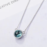925 Silver Crystal Bear Pendant Necklace Wedding Jewelry