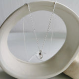 925 Silver Circle Geometry Pendant Necklace for Women