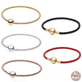 925 Silver Mesh Braided Bracelet for Beads DIY Gift