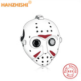 925 Silver Skull Alien Beads Charms for DIY Jewelry Making