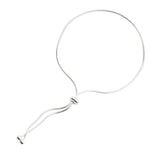 925 Silver Snake Chain Bow Knot Bracelet Bangle Charm