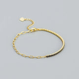 925 Silver Vintage Rainbow Zircon Bracelet for Women