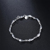 925 Silver Water Drop Bracelet Women Bracelet Christmas Gift