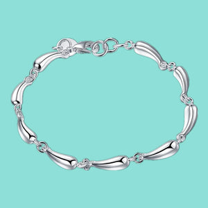 925 Silver Water Drop Bracelet Women Bracelet Christmas Gift