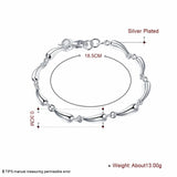 925 Silver Water Drop Bracelet Women Bracelet Christmas Gift