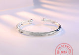 925 Silver Woman Charm Cuff Bracelet Linellae Adjustable Bangle