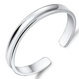 925 Silver Lucky Cuff Bracelet Adjustable Bangle Wedding Jewelry Christmas