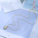 925 Sterling Silver Opal Flower Necklace for Women