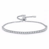 925 Silver Charm Bracelet with Zircon Sparkle