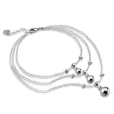 925 Silver Multi-Layer Bell Anklet for Women