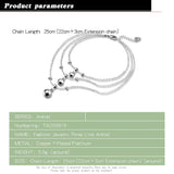 925 Silver Multi-Layer Bell Anklet for Women