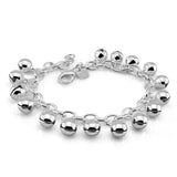 925 Silver Bell Bracelet for Women, Birthday Banquet Gift