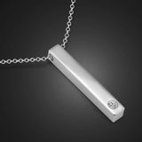 925 Sterling Silver Necklace Solid Silver Pendant Water Chain Birthday Gift