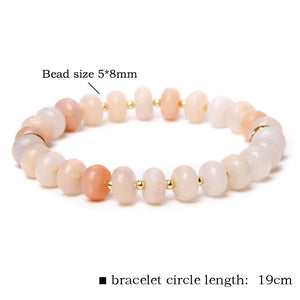 Aventurine Stone Abacus Beads Bracelet for Women