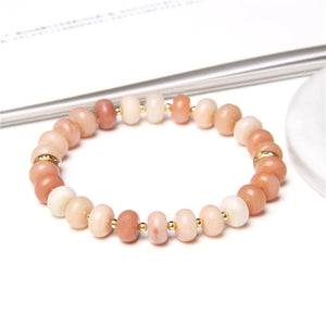 Aventurine Stone Abacus Beads Bracelet for Women