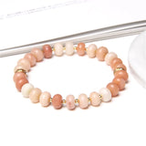 Aventurine Stone Abacus Beads Bracelet for Women