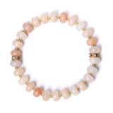 Aventurine Stone Abacus Beads Bracelet for Women