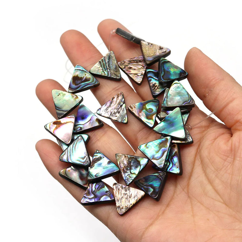 Abalone Shell Beads Flat Triangle Loose Beads 11-16mm