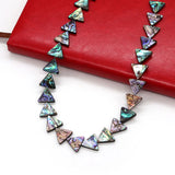 Abalone Shell Beads Flat Triangle Loose Beads 11-16mm