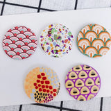 Abstract Graffiti Resin Earrings Exaggerated Pendant Party Accessories