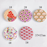 Abstract Graffiti Resin Earrings Exaggerated Pendant Party Accessories