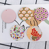 Abstract Graffiti Resin Earrings Exaggerated Pendant Party Accessories