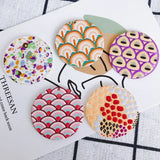 Abstract Graffiti Resin Earrings Exaggerated Pendant Party Accessories