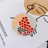 Abstract Graffiti Resin Earrings Exaggerated Pendant Party Accessories