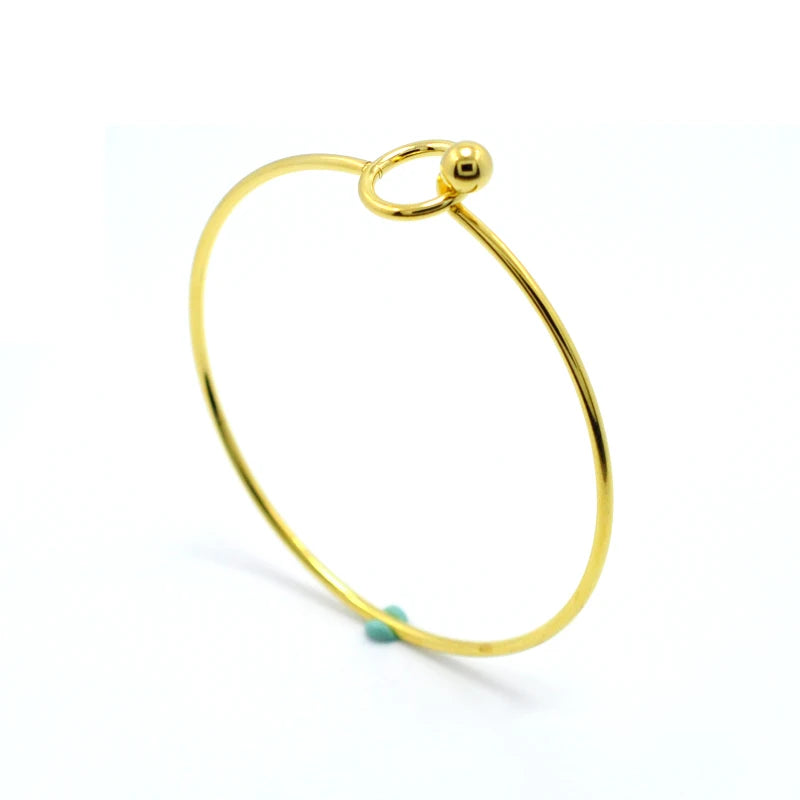 Stainless Steel Circle Bracelet & Bangle for Women Girls