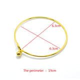 Stainless Steel Circle Bracelet & Bangle for Women Girls
