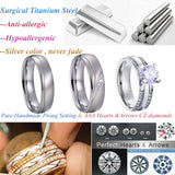 3pcs Couples Wedding Rings Set Men Women Proposal Ringe Marriage