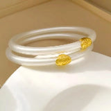 Matte Silicone Bracelet Bangles Hot Temperament for Women