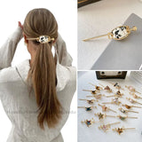 Geometric Hair Sticks Hair Clip Ponytail Holder Hair Accessories