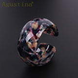 Leopard Resin Bracelet Colorful Bangle Cuff Charms Punk Jewelry