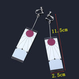 Acrylic Tanjiro Earrings Demon Slayer Anime Cosplay Props