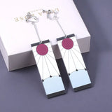Acrylic Tanjiro Earrings Demon Slayer Anime Cosplay Props